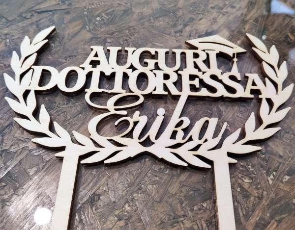 cake topper laurea